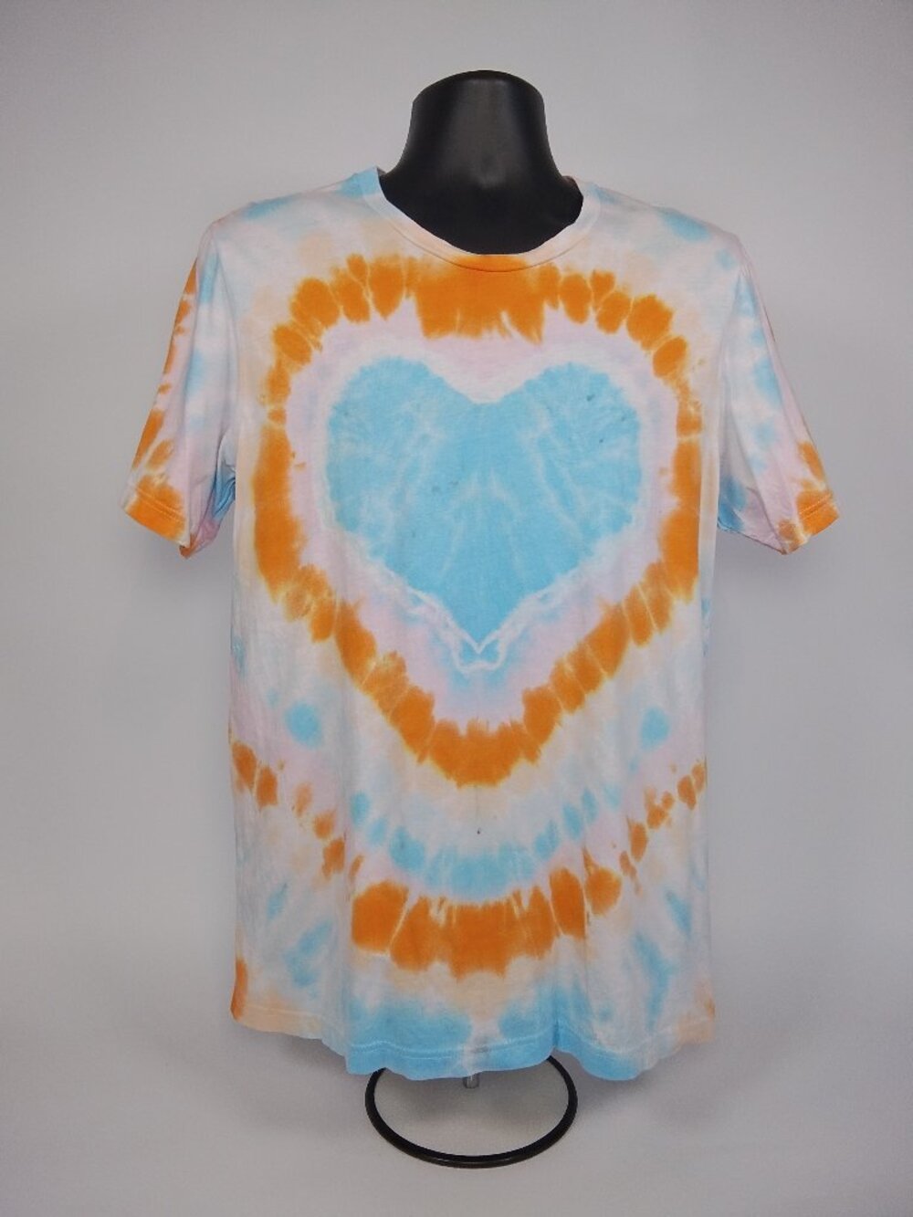 Large Unisex Bella-Canvas 3001C “Heart” Liquid Dyed T-Shirt